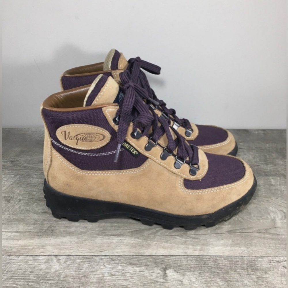 Vasque 7115 Skywalk Gore-Tex Purple Hiking Hiker Leather Women’s Boots Size 8.5